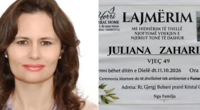 E trishte/ Shuhet në moshën 49-vjeçare pedagogia Juliana Zaharia